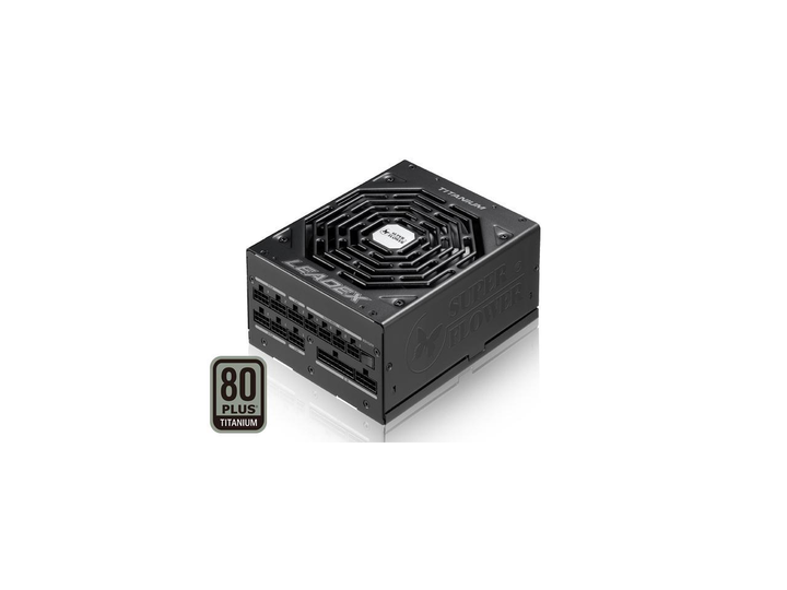 Блок питания Super Flower Leadex Titanium 1000W 80+ Titanium, ECO Fanless Mode & Silent Mode, Full Modular Power Supply, Dual Ball Bearing Fan, SF-1000F14HT - изображение 1