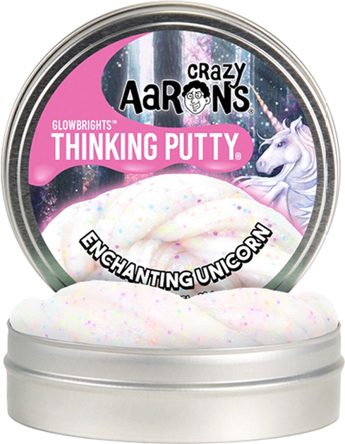Slime Crazy Aarons Thinking Putty Glowbrights Enchanting Unicorn (0810066953956) - obraz 2
