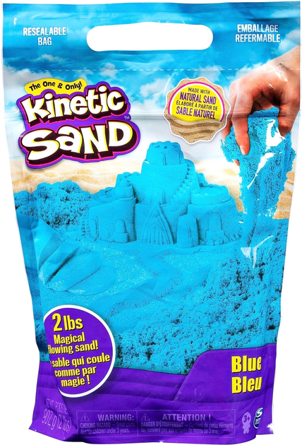 Piasek kinetyczny Spin Master Colour Bag Niebieski 900 g (0778988560587) - obraz 1
