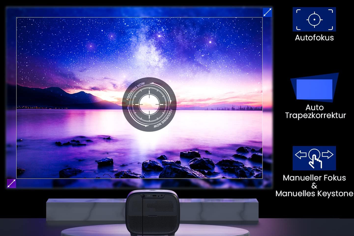 Мультимедийный проектор ETOE E3 Pro Full HD 15000 Лм Wi-Fi Bluetooth с динамиками - Фото 2 Мультимедийный проектор ETOE E3 Pro Full HD 15000 Лм Wi-Fi Bluetooth с динамиками - изображение 2