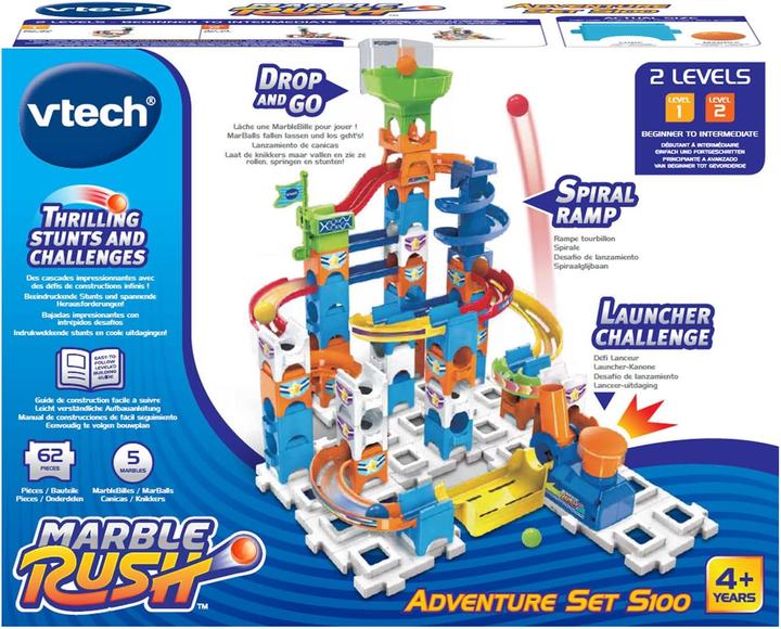 Конструктор Vtech Marble Rush Adventure S100 62 деталі (3417765036323) - зображення 1