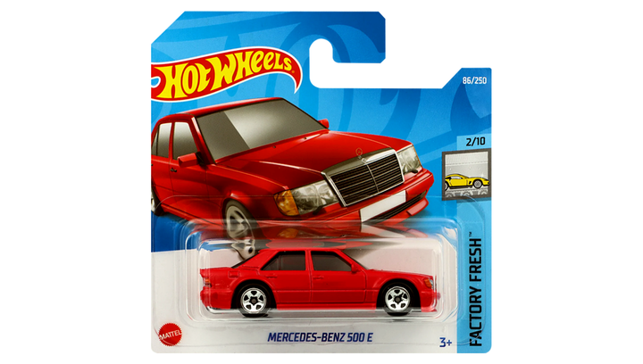Машинка Базовая Hot Wheels Mercedes-Benz 500 E Factory Fresh 1:64 HCT95 Red - Фото 2 Машинка Базовая Hot Wheels Mercedes-Benz 500 E Factory Fresh 1:64 HCT95 Red - изображение 2