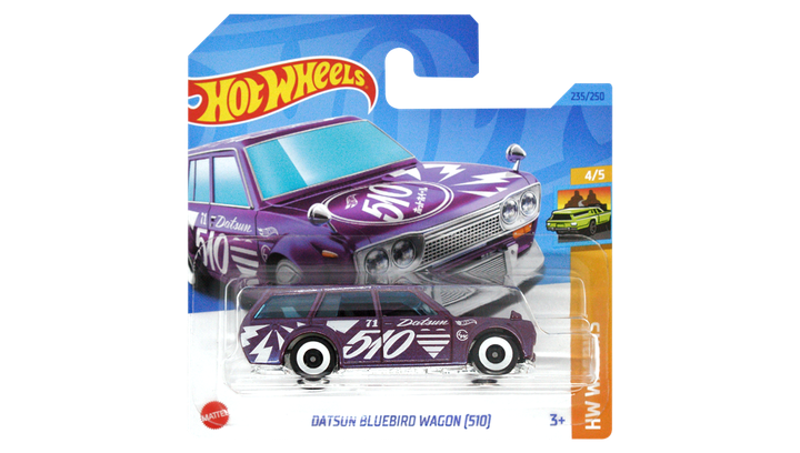 DATSUN BLUEBIRD WAGON (510) 4個 DATSUN510 Машинка Базовая Hot Wheels Datsun Bluebird Wagon (510