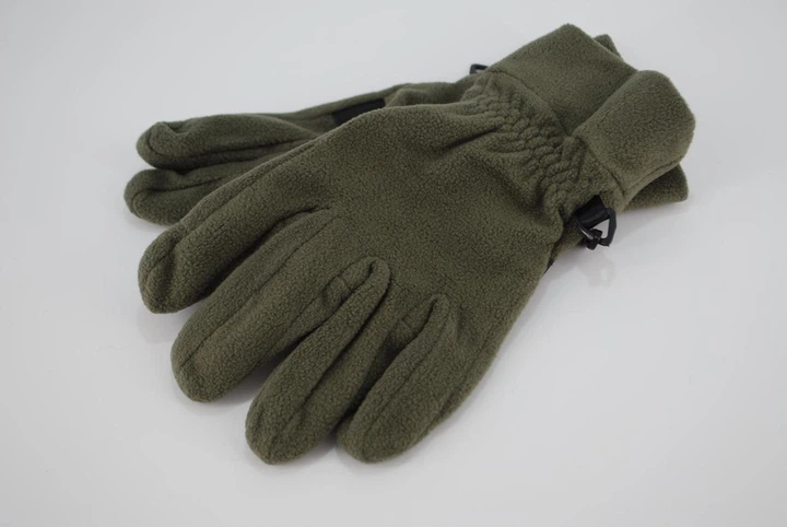 Перчатки детские подростковые спортивные флисовые 9095_S_Olive - изображение 2