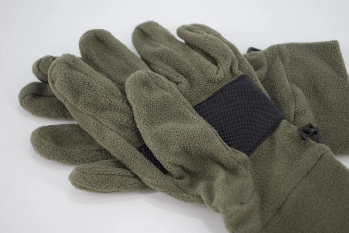 Перчатки детские подростковые спортивные флисовые 9095_S_Olive - изображение 3
