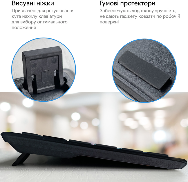 Клавіатура бездротова RZTK Keypad Wireless 2.4G - зображення 10