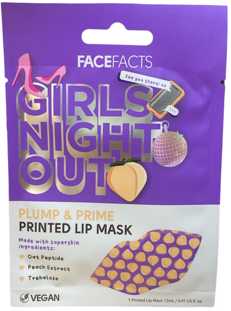Maska na usta Face Facts Girls Night Out z nadrukiem 12 ml (5031413928891) - obraz 1