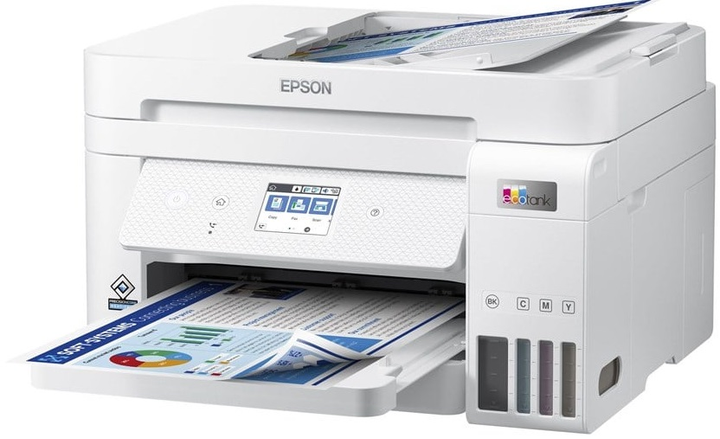 Urządzenie wielofunkcyjne Epson EcoTank ET-4856 White Wi-Fi (C11CJ60407) - obraz 1