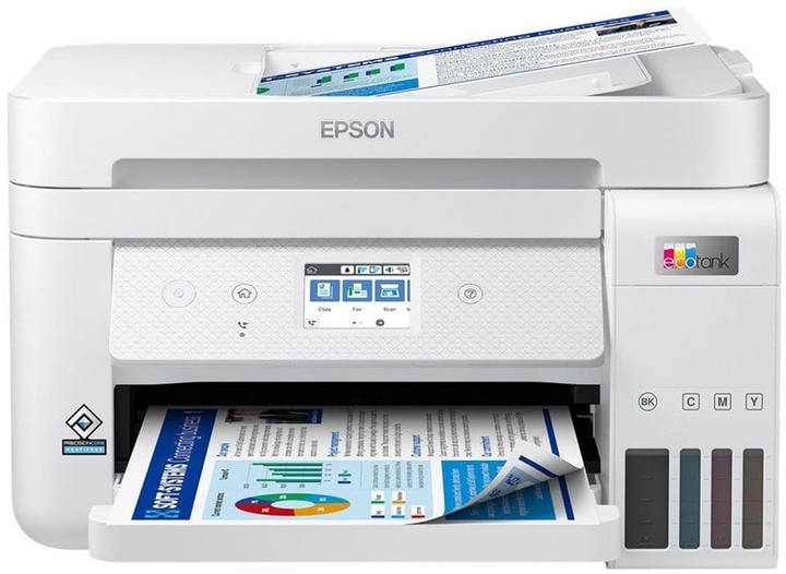 Urządzenie wielofunkcyjne Epson EcoTank ET-4856 White Wi-Fi (C11CJ60407) - obraz 2