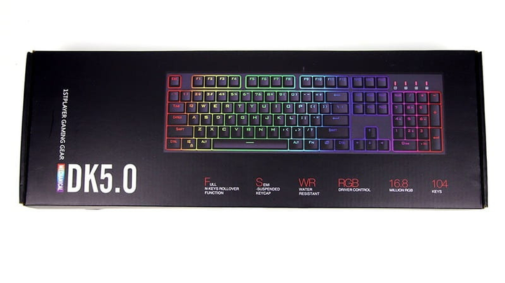 Игровая клавиатура 1stPlayer DK5.0 RGB Outemu Blue USB (DK5.0-BL) (Black) Epik (184417) - изображение 6