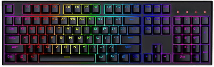 Игровая клавиатура 1stPlayer MK8 Titan Gateron Blue Switch USB (Black) Epik (184431) - изображение 3