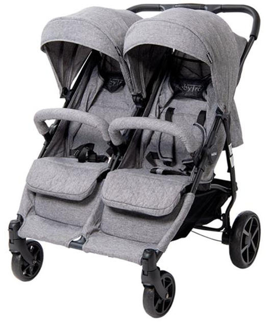 Коляска BabyTrold OS2 Twin Pushchair Grey Denim (5704211714538) - зображення 1