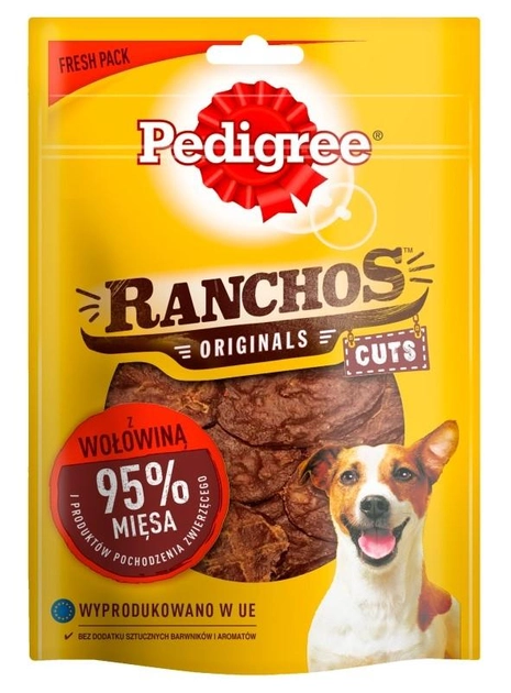 Ласощі для собак Pedigree Ranchos з яловичиною 65 г (4008429126116) - зображення 1