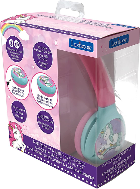 Słuchawki Lexibook Unicorn Turquoise (3380743086897) - obraz 4