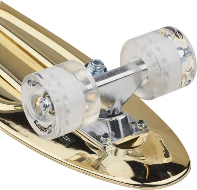 Пенні борд Outsiders Chrome Edition Retro Skateboard Золотий (5711336034786) - зображення 4