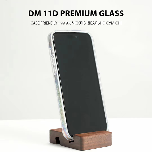 Захисне скло DM 11D Premium Glass для Xiaomi Note 12 Pro Black (2000985304337) - зображення 7