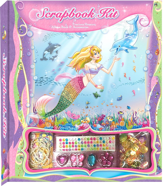 Zestaw kreatywny Pecoware Scrapbook Mermaid (5907543779668) - obraz 1