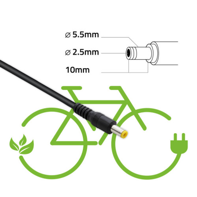 Zasilacz do roweru elektrycznego Qoltec Charger for e-bike batteries 36V 42V 2A 5.5 x 2.5 - obraz 5