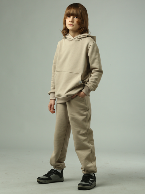 Подростковый спортивный костюм (худи + штаны) для мальчика Babydream trklarge4 140 см Темно-бежевый (ROZ6501044294) 