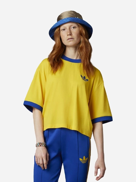 Koszulka sportowa damska Adidas IB2060 40 Żółta (4066748125890) - obraz 1