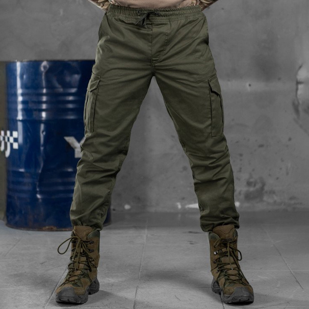 Мужские Брюки "Bandit" гретта с вместительными карманами олива размер M - изображение 1
