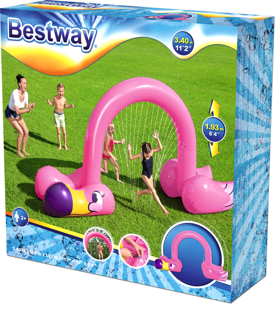 Іграшка надувна Bestway Jumbo Flamingo з розпилювачем (6942138983302) - зображення 1