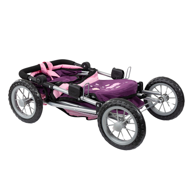 Wózek dla lalki Bayer Trendy Fioletowo-różowy 46 cm (4003336130577) - obraz 2