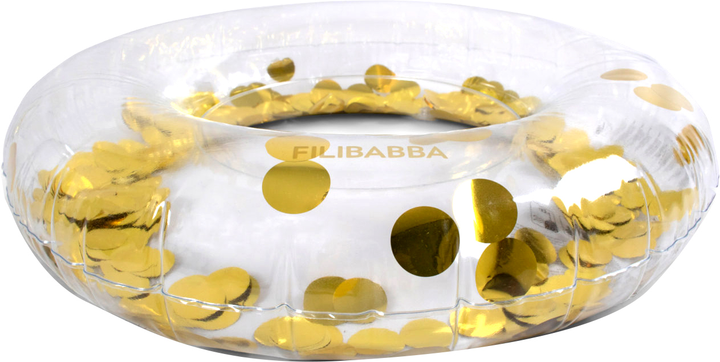 Надувний круг для плавання Filibabba Alfie Gold Confetti (5712804025732) - зображення 1