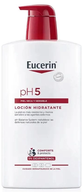 Lotion do ciała Eucerin ph5 Skin Protection Body Lotion nawilżający do skóry wrażliwej i suchej 1000 ml (4005800630057) - obraz 1