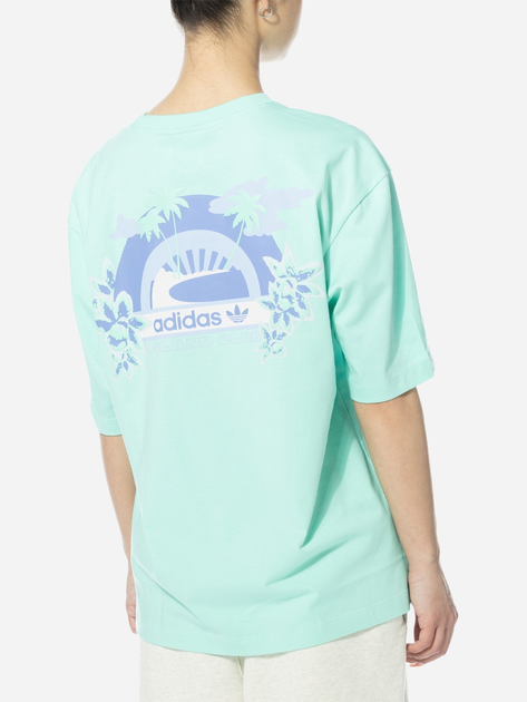 Koszulka damska oversize Adidas IT8156 XS Zielona (4066762576760) - obraz 2