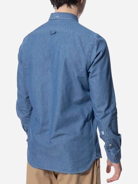Koszula męska jeansowa Edmmond Studios 123-10-04510 M Niebieska (8435629056626) - obraz 2