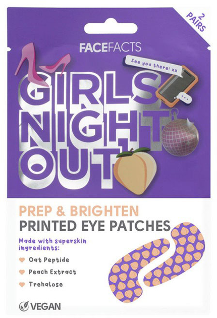 Патчі під очі Face Facts Girls Night Out Printed 2 x 6 мл (5031413928860) - зображення 1