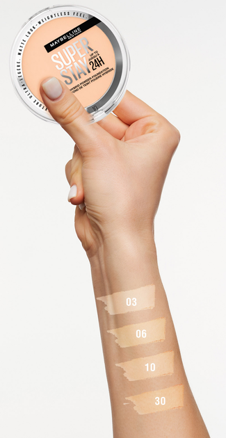 Пудра для обличчя Maybelline New York Super Stay 24h Hybrid 10 матуюча 9 г (3600531666613) - зображення 4
