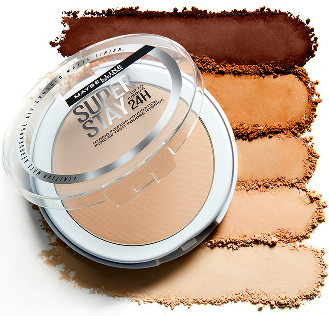 Пудра для обличчя Maybelline New York Super Stay 24h Hybrid 10 матуюча 9 г (3600531666613) - зображення 7