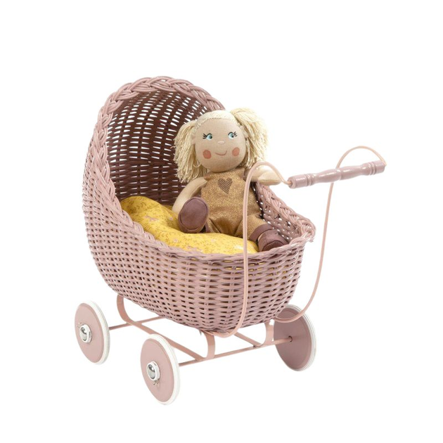 Wózek dla lalki Smallstuff Fioletowy 38 cm (5712352052358) - obraz 1