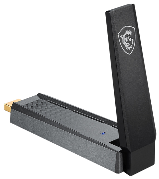 Wi-Fi адаптер MSI AX1800 Wi-Fi 6 USB Чорний (4711377002875) - зображення 1