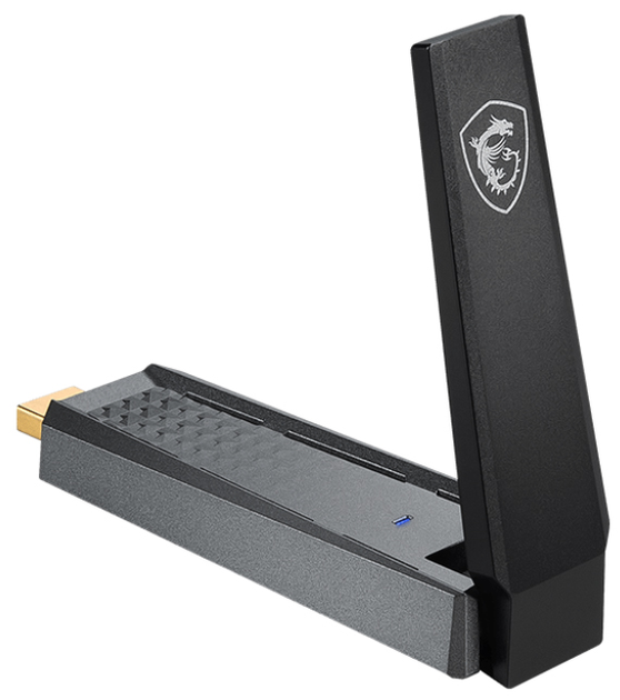 Wi-Fi adapter MSI AX1800 Wi-Fi 6 USB Czarny (4711377002875) - obraz 1