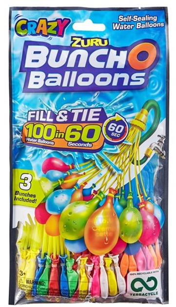 Zestaw baloników na wodę Bunch O Balloons do bitew wodnych 100 szt (5713396601731) - obraz 1
