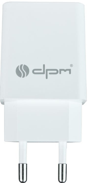 Мережевий зарядний пристрій DPM 2 x USB білий (5906881212608) - зображення 4