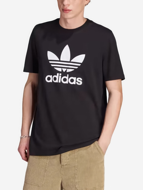 Футболка бавовняна довга чоловіча Adidas IM4410 XL Чорна (4066761493709) - зображення 1