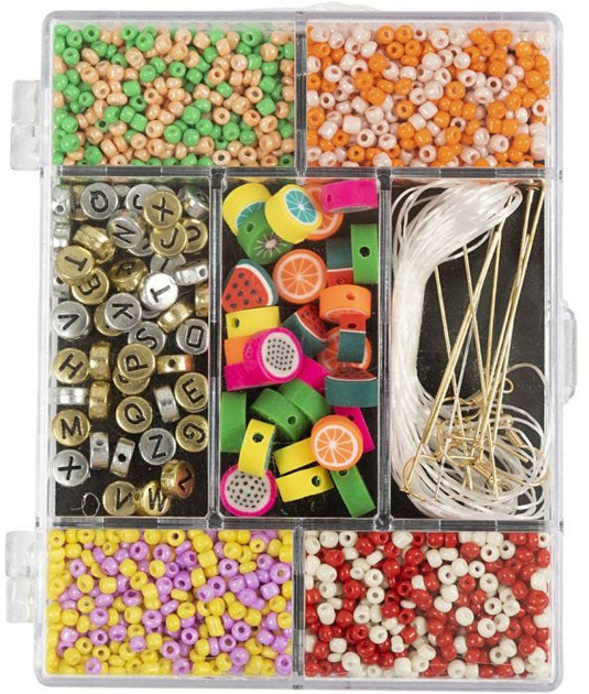Zestaw do tworzenia biżuterii Creativ Company Jewellery Candy Mix Strong Colours (5712854688376) - obraz 1