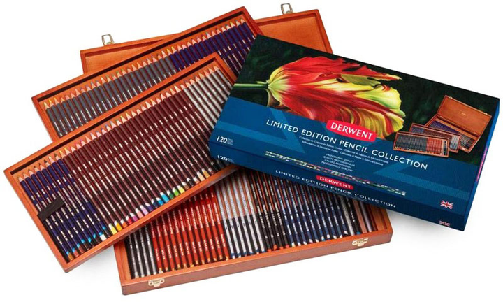 Набір кольорових олівців Derwent Pencil Collection Wooden Box 120 шт (5028252526319) - зображення 2