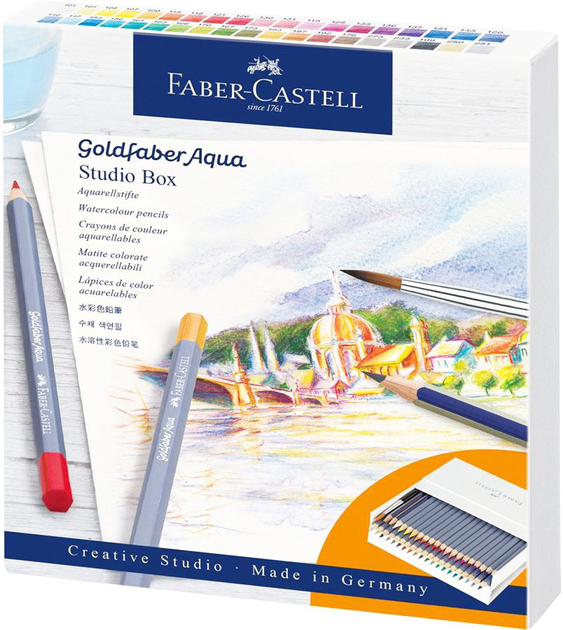Набір кольорових олівців Faber Castell Goldfaber Aqua 38 шт (4005401146162) - зображення 1