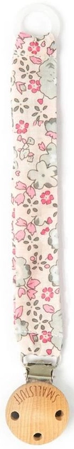 Тримач для пустушки Smallstuff Pink Grey Flower (42003-02) - зображення 1