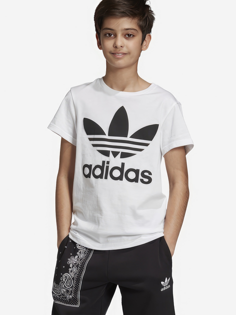Młodzieżowa koszulka Adidas DV2904 170 cm Biała (4060515201145) - obraz 1