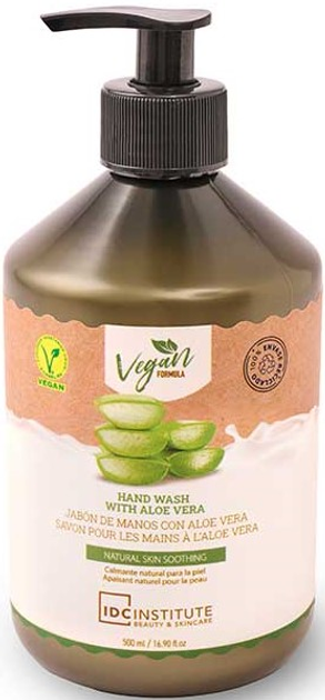 Рідке мило Idc Institute Idc Vegan Hand Wash Aloe 500 мл (8436591924722) - зображення 1
