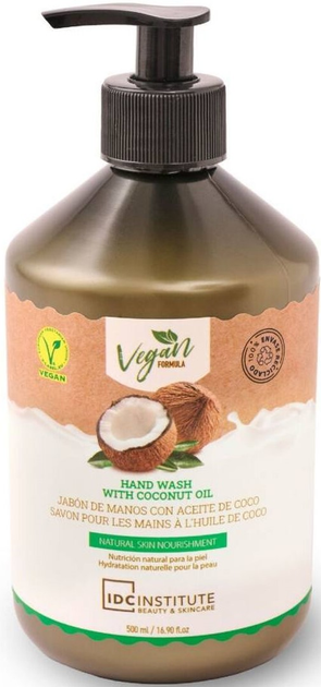 Mydło w płynie Idc Institute Idc Vegan Hand Wash Coco 500 ml (8436591924791) - obraz 1