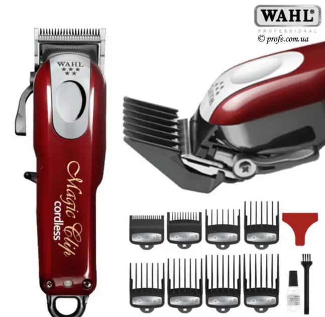 Професійна акумуляторна машинка для стрижки волосся Wahl Magic Clip Cordless 5 star трімер для бороди - изображение 2
