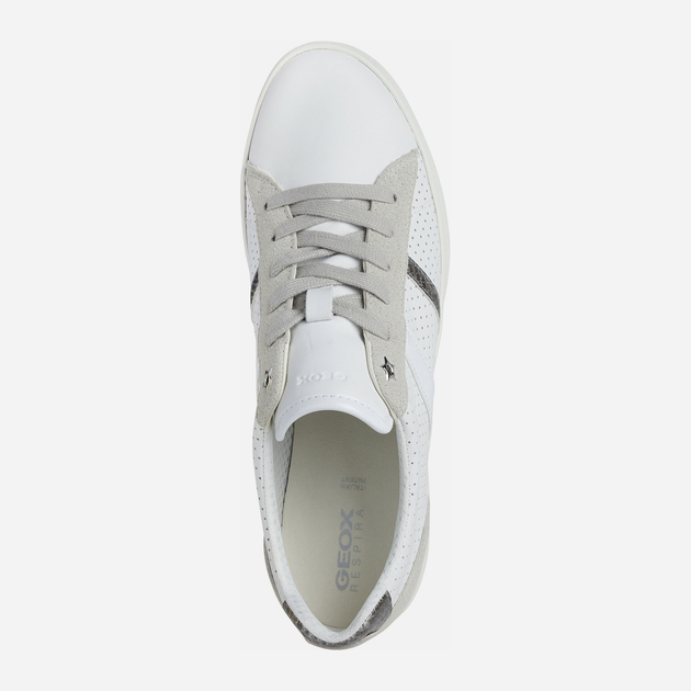 Sneakersy damskie skórzane Geox D166HA085AU 36 (3UK) 23.4 cm Białe (8050036469571) - obraz 4