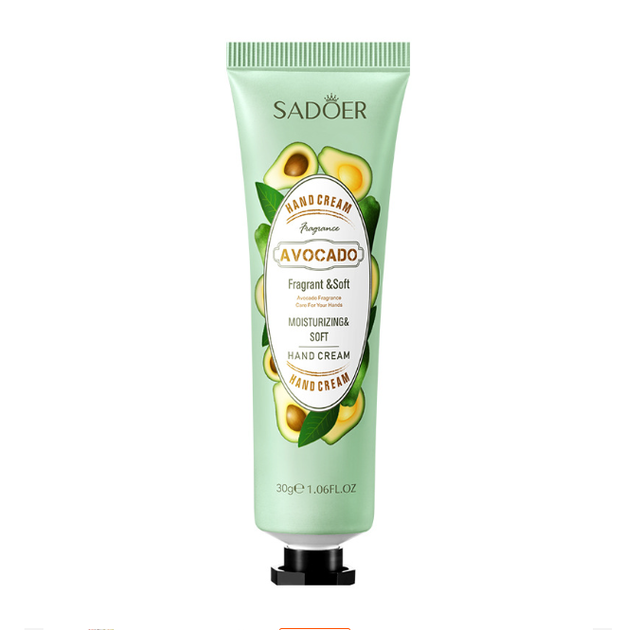Увлажняющий крем для рук Sadoer Hand Cream Avocado с экстрактом авокадо, 30 г. - Фото 1 Увлажняющий крем для рук Sadoer Hand Cream Avocado с экстрактом авокадо, 30 г. - изображение 1